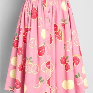 Grapefruit Swing Skirt | Collectif | New with Tags